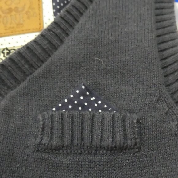 TAPE A L'OEIL | 12 months | Navy Blue Button-Up Sweater Vest - Picture 6 of 16